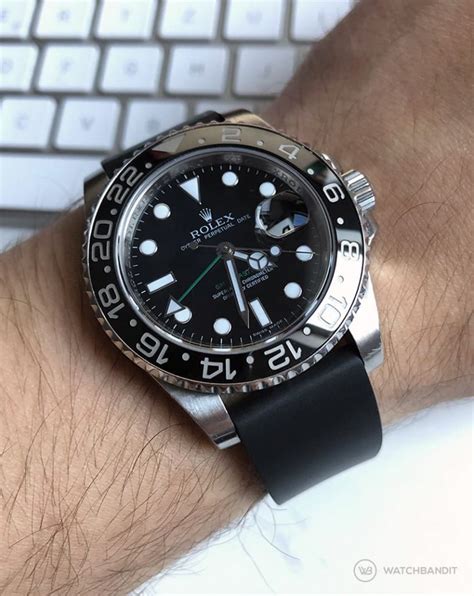 rolex gmt master 2 rubber strap|rolex gmt master i rubber bands.